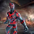 Panther superhero city battle