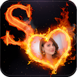 Programikonen: Fire Text Photo Frame : F…