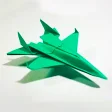 Origami paper airplane - Paper flight
