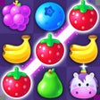 ไอคอนของโปรแกรม: Fruit Merge: Link Match 3…
