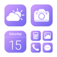 أيقونة البرنامج: Wow Gradient Violet Icon …