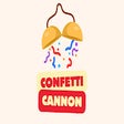 Symbol des Programms: Confetti Cannon