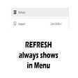 Icoon van programma: Refresh always in Menu