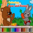Иконка программы: Coloring Bear and Bunny