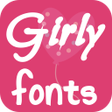 Иконка программы: Girls Fonts for FlipFont