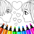 プログラムのアイコン：Valentines love coloring …