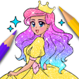 أيقونة البرنامج: Princess Coloring Girls G…