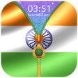 Indian Flag Zipper Lock Screen icon