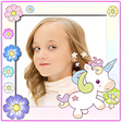 Programikonen: kids photo frame unicorn