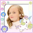 kids photo frame unicorn