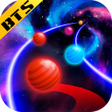 أيقونة البرنامج: BTS Road: Dancing Ball Ti…