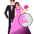 Bride  Groom Pixel Art