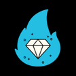 程序图标：Blue Fire : Win Diamonds …