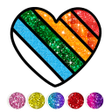 Icon of program: Glitter Heart Love Colori…