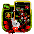 Floral Leaf Launcher Theme