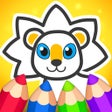 Programın simgesi: Animal coloring book for …
