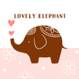 Programın simgesi: Lovely Elephant  wallpape…
