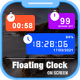 Ikon program: Floating Clock On Screen