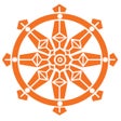 Symbol des Programms: Anoopam Mission