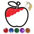 プログラムのアイコン：Fruits Coloring Game  Dra…