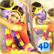 3D Radha Krishna Jhulan Live Wallpaper
