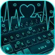Animated Neon Heart Keyboard Theme