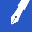 Icoon van programma: Blue Sketch - Handwritten…