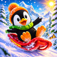ไอคอนของโปรแกรม: Sledding Penguin Gang Sli…