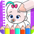 プログラムのアイコン：Coloring babies for kids …