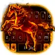 Flaming Fire Horse Keyboard Theme