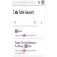 Search Tabs By Title or URL