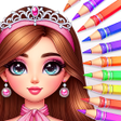Programın simgesi: Princess Girl Coloring Ga…