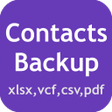 程序图标：Contacts To VCF XLSX PDF …