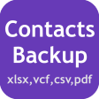 Contacts To VCF XLSX PDF CSV