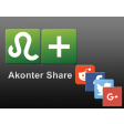 Akonter Share link & Page Buttons