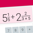 أيقونة البرنامج: Fractions Calculator - ca…