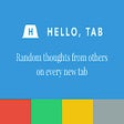 Programikonen: Hello Tab