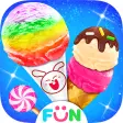 Candy Ice Cream Cone - Sweet Rainbow Dessert Games