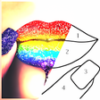 Programikonen: Glitter Colouring: Paint …