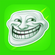 Icoon van programma: Troll Face Stickers - 3D