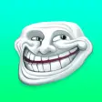Troll Face Stickers - 3D