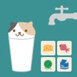 Icono de programa: 一筆書きパズルRPG液体ネコパズル猫を育成対戦癒し…