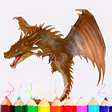 프로그램 아이콘: Dragon Anime Coloring Boo…