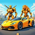 أيقونة البرنامج: Lion Tank Alien Army Atta…