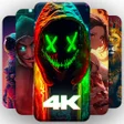 程序图标：Live Wallpapers 4K Backgr…