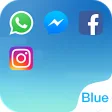 Dual Space - Multi Accounts  Fresh Blue Theme