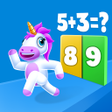 أيقونة البرنامج: Unicorn Dash Game: Math R…