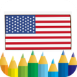 أيقونة البرنامج: world flags - coloring bo…