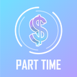Mobile online part-time icon