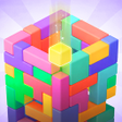 プログラムのアイコン：Block Merge: 3D Cube Jam